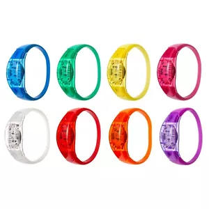 Bracciale LED Attivato 2 - 96 Lame Illuminante Lampeggiante Controllo Vocale Musica - Foto 1 di 11