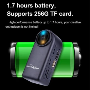 Hawkeye 4K Thumb 2 Action Camera 12MP 4K FOV 170 Degree Support Gyroflow ND16 - Picture 1 of 9
