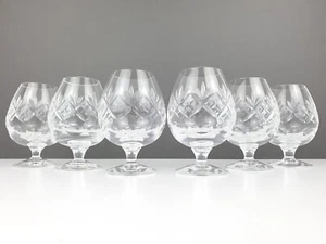 6 x Gafas Webb Corbett Royal Doulton Cristal Brandy Patrón Georgiano 12,8 cm H - Imagen 1 de 11