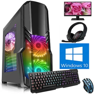 AMD Quad Core 3,8 8 GB 1 TB 19,5 schermo Bundle4 computer PC desktop gaming casa GF - Foto 1 di 4
