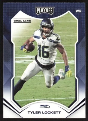 2021 Panini Playoff Card Goal Line Tyler Lockett #196 Seattle Seahawks - Image 1 of 2