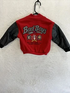 Vintage 90’s Kids Bugs Bunny Varsity Jacket XS Bad Boys Brooklyn Cali Taz - Picture 1 of 7