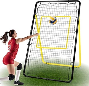 Volleyball Rebound Net 7x4 ft - 6 Angles Adjustable Volleyball Training - Picture 1 of 8