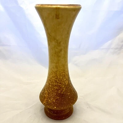 Haeger Golden Brown Speckled Vase, Signed #233 ~9" Vintage EUC - Image 1 of 4
