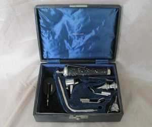 1920s ANTIQUE BRITISH MEDICAL BOXED OTO-LARYNGO-OPHTHALMOSCOPE FULL SET - Picture 1 of 12