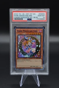 YU-GI-Oh! LDS3-EN082 Dark Magician Girl BLUE 1st Edition PSA 10 - Picture 1 of 2