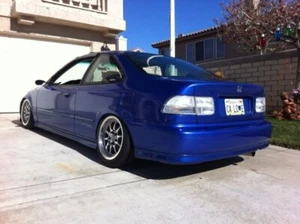HONDA CIVIC COUPE EM1 1996 TO 2000 ALL CLEAR TAILLIGHT LENSES SI DX LX EX - Picture 1 of 11