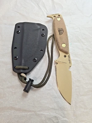 DPx HEST Original 1095 Carbon Steel Micarta Kydex Sheath - Image 1 of 4