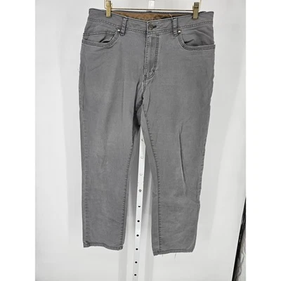 G.H. Bass & Co. Gray Straight Leg Denim Skinny Mid Rise Jeans Size 34W x 30L - Image 1 of 4