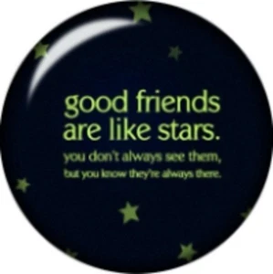 Snap Button Stars Good Friends are Like Stars 18mm Cabochon Chunk C - Picture 1 of 1