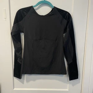 Victorias Secret VSX Womens Activate Sheer Liquid Shine Long Sleeve NWOT Sz Med - Picture 1 of 7