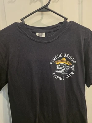 Pinche Gringo рыбалки экипажа футболка с коротким рукавом размер маленький новый - Изображение 1 из 2