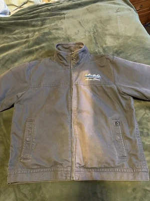 Chaqueta Maverick Dri Duck Forrada de Franela 2XL Gris Lona Chaqueta de Trabajo Desgastada Foto 1 de 4