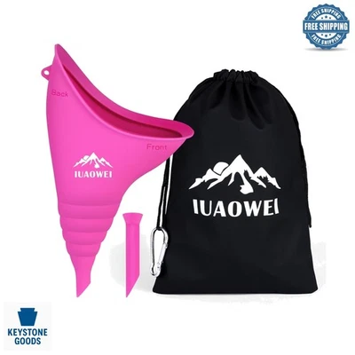 Dispositivo de micción hembra de silicona reutilizable para viajes y exteriores Foto 1 de 4