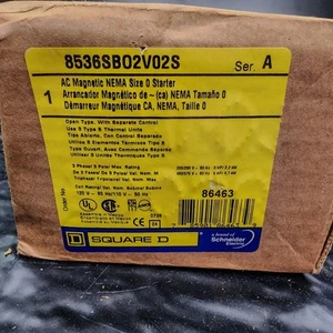Square D 8536SBO2V02S NEMA Size 0 Motor Starter 120V Coil New In Box USA⚡️ - Picture 1 of 5
