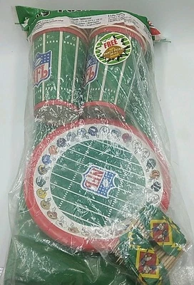 Vintage NFL Football Party Pack  C.A. Reed Inc. Party Supplies NEW SEALED  - Image 1 of 4