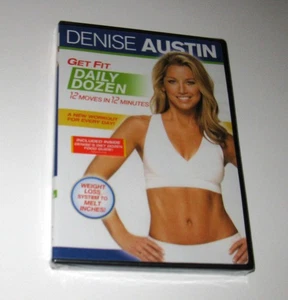 NEW SEALED Denise Austin Get Fit Daily Dozen 12 Moves in 12 Minutes DVD 2008 - Foto 1 di 3