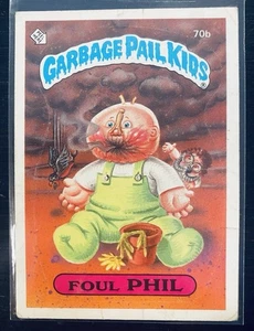 1985 Garbage Pail Kids GPK - Series 2 #70b Foul Phil - Picture 1 of 2