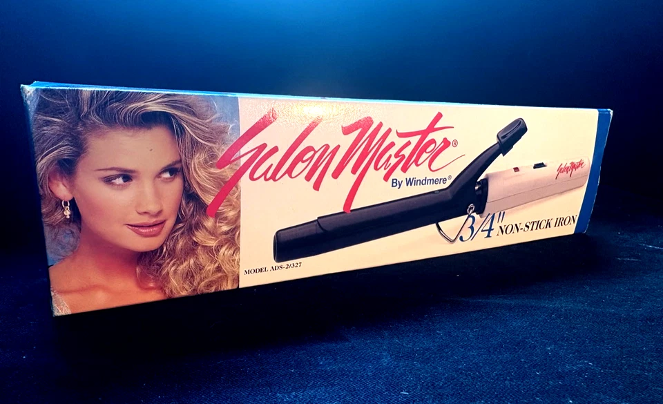 New 1995 Windmere Salon Master 3/4” Curling Iron Model ADS-2/327 New in Box NOS - Image 1 of 4