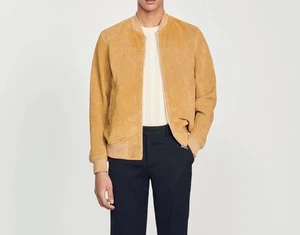 Sandro Paris Men's Jacket Size S Suede Bomber Jacket SHPBL00734 RRP: 745 Eur - Picture 1 of 11
