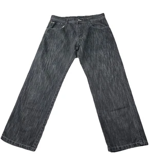 SouthPole Jeans Herren 38x32 schwarz Y2K Skater Baggy Wide Leg Mall Goth Grunge - Bild 1 von 11
