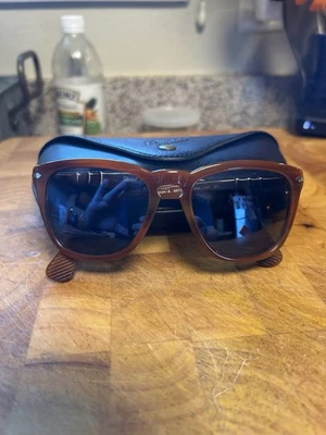 Persol 3024-S Brown/Blue Lenses - Image 1 of 4