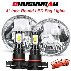 4inch Round 50W LED Fog Lights Front Bumper For 94-01 Dodge RAM 1500 2500 3500 - Picture 1 of 11