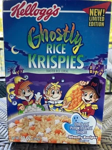 SEALED 2000 Kellogg’s GHOSTLY Rice Krispies Müslischachtel NOS Limited Edition - Bild 1 von 10