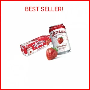 Waterloo funkelndes Wasser, Erdbeere natürlich aromatisiert (12floz 12er-Pack) Zero Ca - Bild 1 von 1