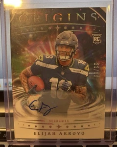 Elijah Arroyo 2025 Origins Rookie Auto 33/99 Seattle Seahawks 🔥🔥 - Picture 1 of 2