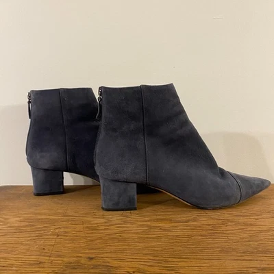 Botas Alexandre Birman Azul Gamuza Tacón Tobillo Punta Punta Punta Talla EU 38.5 Foto 1 de 4