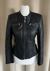 GERRY WEBER echt Leder Jacke Lederjacke schwarz Größe 36 - Bild 1 von 8