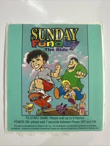 OEM Sunday Funday: The Ride - Cart Label (Nintendo, NES) COLLECTOR ITEM - RARE - Picture 1 of 2