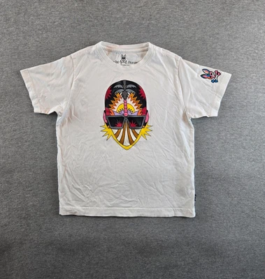 Psycho Bunny x Daddy Yankee Shirt Boy’s Medium White Sleeve Pima Cotton Casual - Image 1 of 4