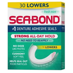Sea Bond Secure Prothesen-Haftversiegelungen, Fresh Mint 30 Stück (1er Pack) - Bild 1 von 5