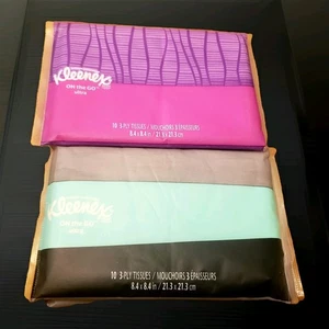 Kleenex Slim Purse Pack Tissues 20 3 Ply Tissues 2 Packs Total New - Picture 1 of 2