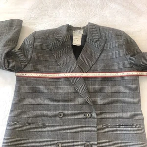SEIFERTS EXCLUSIVELY SIZE 10/12 WOMENS BLACK/IVORY CHECK 3PIECE SUIT - Picture 1 of 20