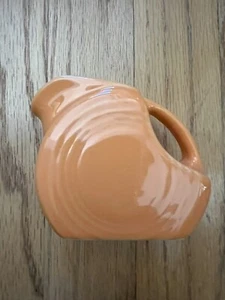 Fiesta® TANGERINE Orange Mini Disk Disc Pitcher / Creamer New 1st Quality - Picture 1 of 4