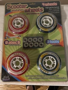 Motiv 4 Wheels 8 Bearings & Tools Scooter Replacement Kit - Picture 1 of 2