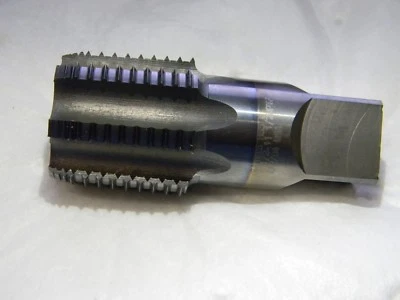 Jarvis 1-1/2" - 11-1/2 NPTF 7Fl TiCN HSS Interrupted Thread Pipe Tap R127978C - Image 1 of 4
