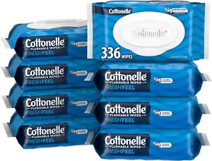 Cottonelle GentlePlus, 8 Confezioni Flip-Top, 42 Salviette per Confezione, 336 Salviette Totali - Foto 1 di 5
