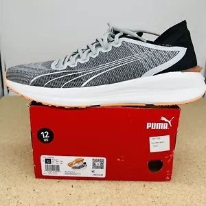 NEW sz 12 Puma Electrify Nitro Running Mens Gray Citrus Athletic Shoes 195173-09 - Picture 1 of 7
