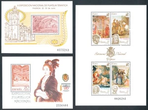 ESPAÑA - AÑO 1990 - 3 HOJITAS BLOQUE - MNH - Imagen 1 de 4