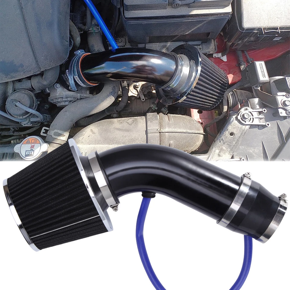 Black Cold Air Intake Filter Alumimum Induction Hose System For Pontiac Grand Am - Image 1 of 4