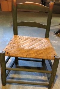 Vintage Mid 19th Century Rustic Antique Child’s Chair. Original Paint Height 29” - Picture 1 of 4