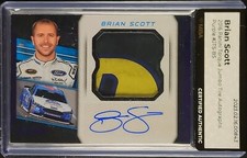 2016 Panini Racing Torque Jumbo Tire - Brian Scott AUTO PURPLE /18 - MBA AUTH