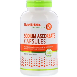 NutriBiotic, Sodium Ascorbate, 250 Vegan Capsules - Picture 1 of 3