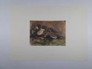 Riproduzione Litografica Stampa Donna sdraiata da un acquarello di Victor Hugo  - Picture 1 of 1