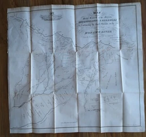 SUSQUEHANNA DELAWARE MOHAWK RIVER NEW YORK MAP 1849 REPRINT OF 1790 MAP 21 X 27 - Picture 1 of 8