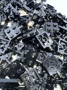 Lego Stck.-schwarze Platte, modifiziert 2 x 2 mit Rädern Halter-Nr. 4600-QTY 25 - Bild 1 von 4